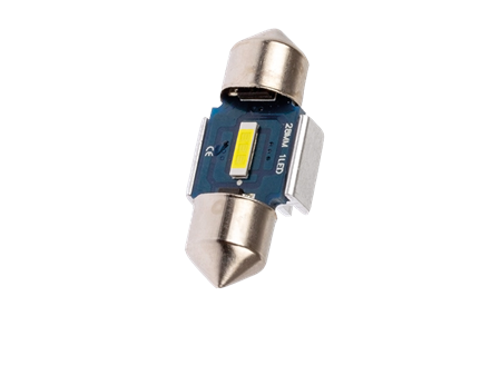 LED Glödlampa 12V/24V Socket: SV8.5, 2-pack